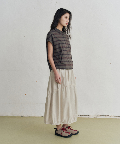 iper striped t-shirt (charcoal)