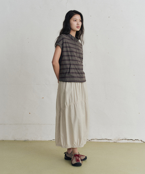 iper striped t-shirt (charcoal)