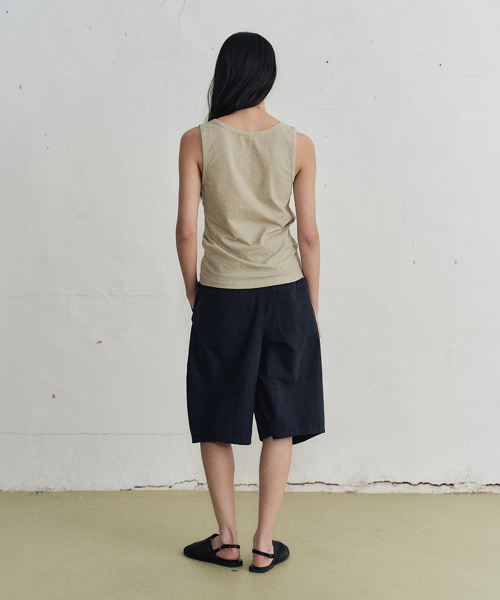 reed sleeveless top (3color)