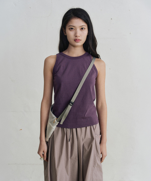 lude cotton sleeveless top (2color)