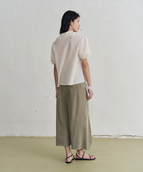griphis cotton blouse (ivory)