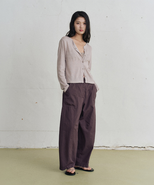 junia curved pants (2color)