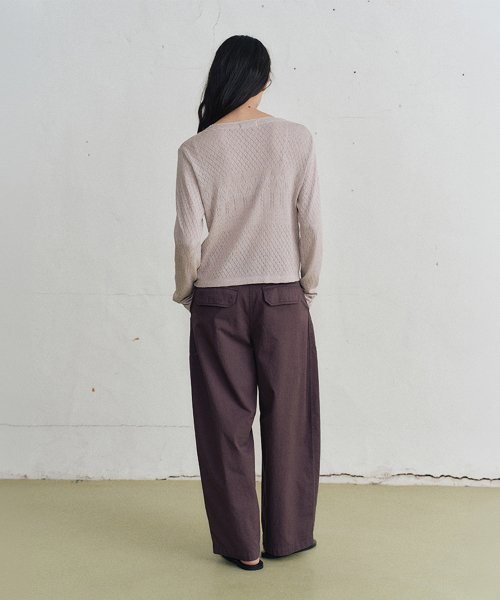 junia curved pants (2color)