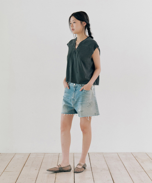 vey denim shorts (indigo)