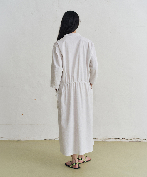 delice striped one-piece (ivory)