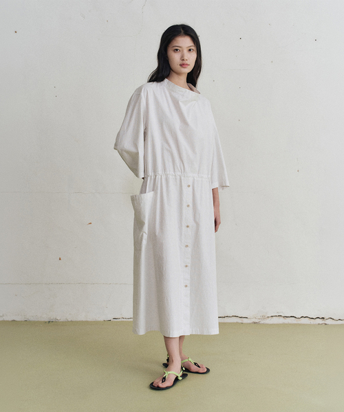 delice striped one-piece (ivory)