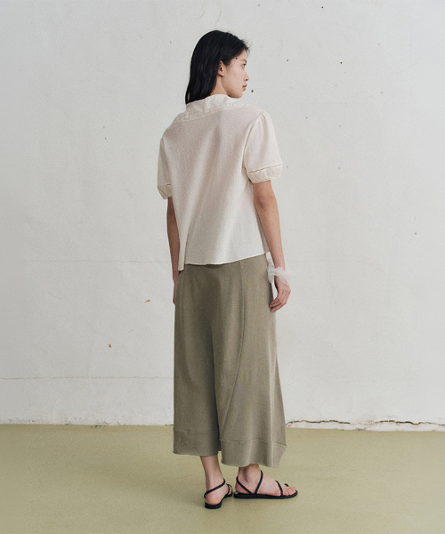 aleni cotton banding skirt (2color)