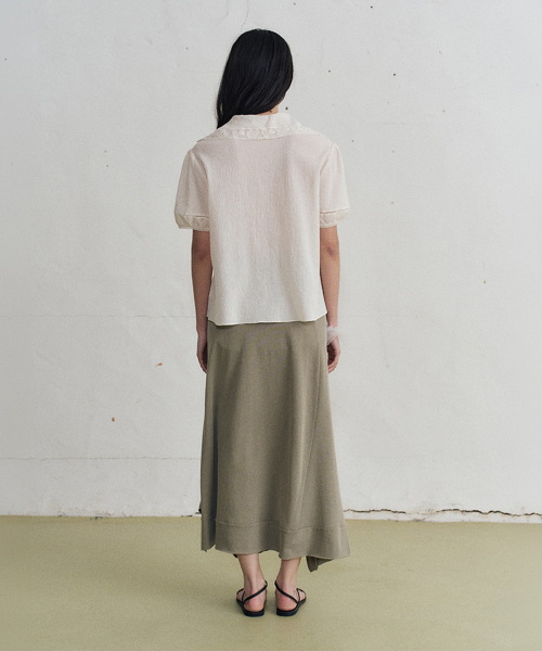 aleni cotton banding skirt (2color)