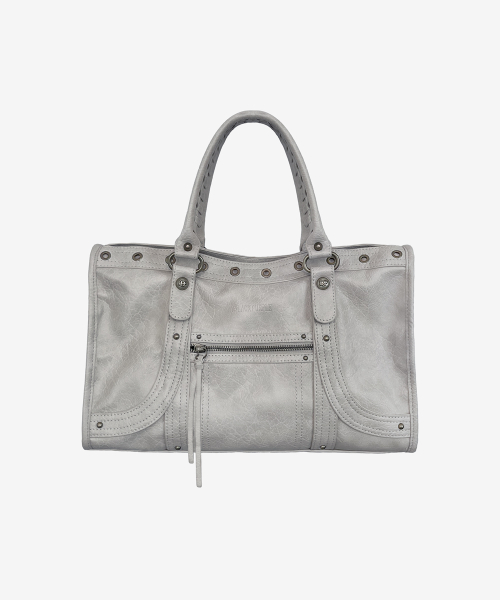Velton Curve Tote Bag_Light Gray