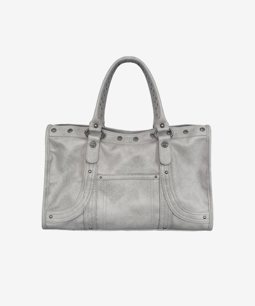 Velton Curve Tote Bag_Light Gray