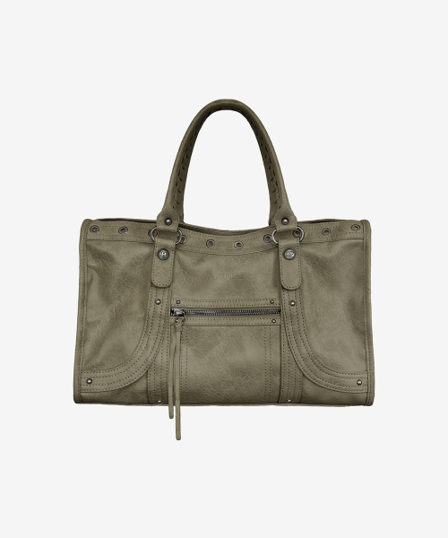 Velton Curve Tote Bag_Khaki