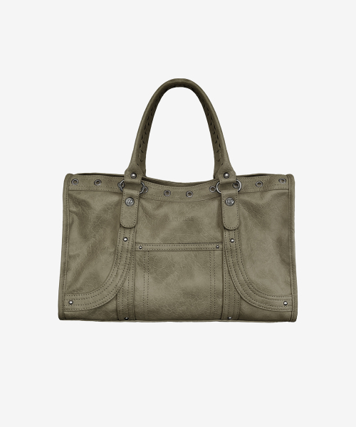 Velton Curve Tote Bag_Khaki