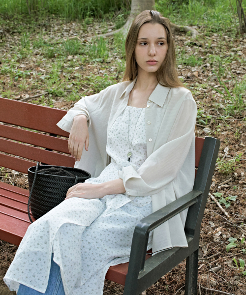 Lien Wrap Sheer Shirt_2color