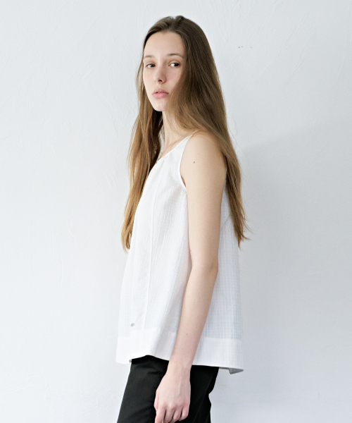 Lili Shirring Sleeveless Blouse_2color