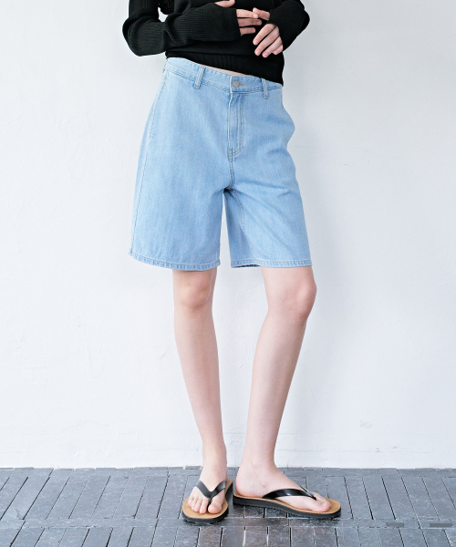 Parisien Bermuda Denim Pants_2colors