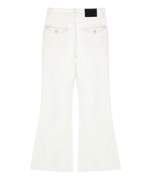 VINTAGE WASH BOOTCUT DENIM PANTS_IVORY