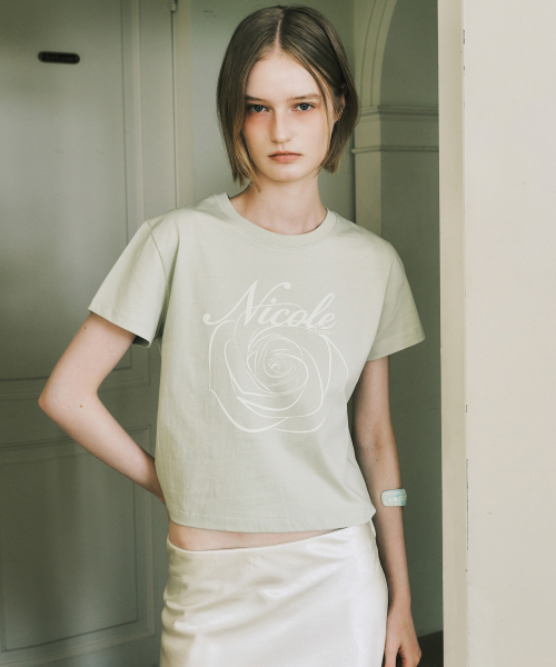 NICOLE ROSE CROP TOP_OLIVE CREAM