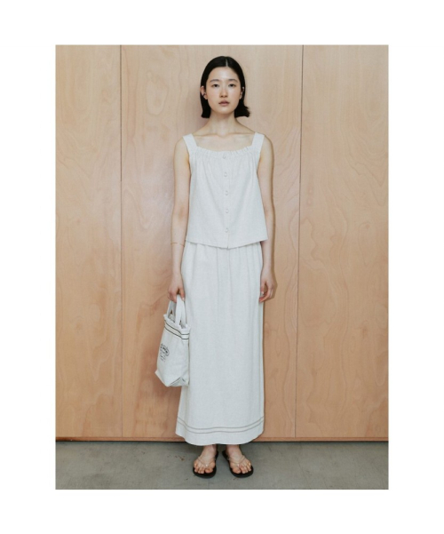 Loic Sleeveless Top Ivory (TA6465A040)