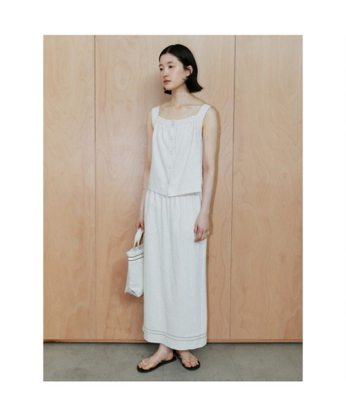 Loic Sleeveless Top Ivory (TA6465A040)