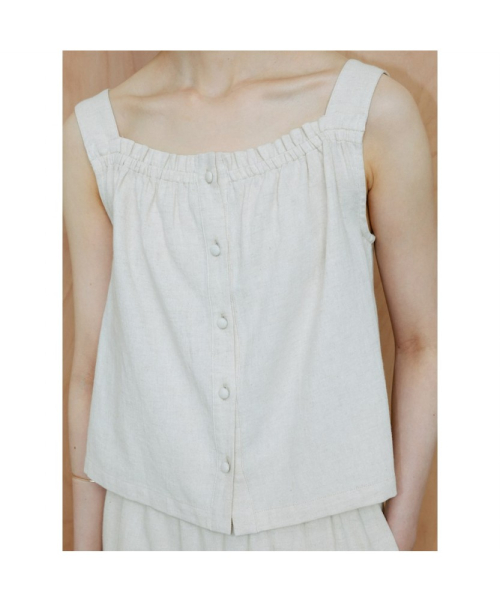 Loic Sleeveless Top Ivory (TA6465A040)