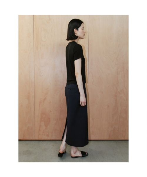 Jo Midi H Line Skirt Navy (TA6427A12R)