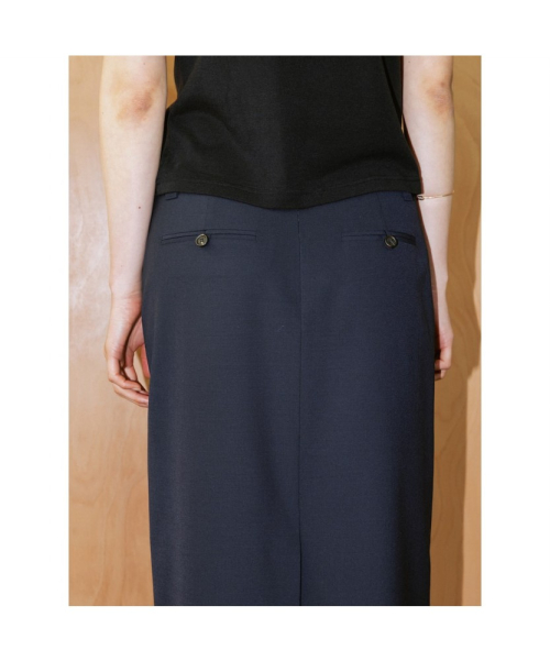 Jo Midi H Line Skirt Navy (TA6427A12R)