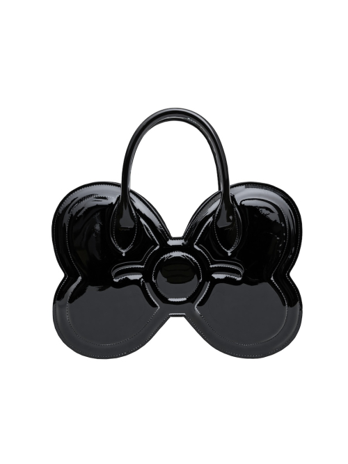 GLOWNY X MY MELODY BOW MINI BAG (BLACK)