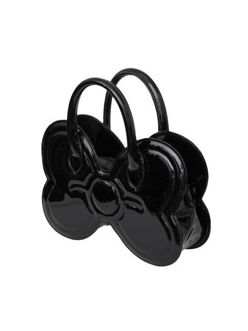 GLOWNY X MY MELODY BOW MINI BAG (BLACK)