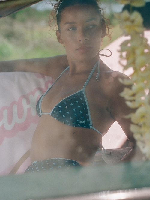 GLOWNY X MY MELODY MINI BOW BIKINI SET (NAVY)