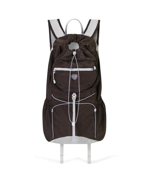 AIRY POCKET BACKPACK - BROWN