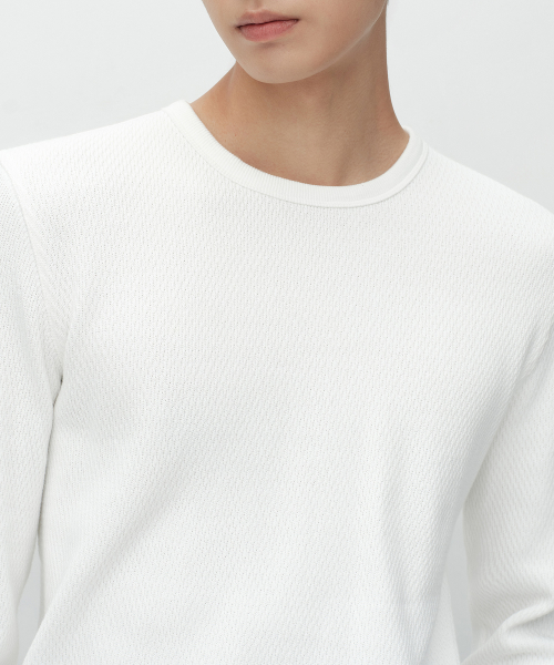 써멀 베이식 크루 넥 긴소매 티셔츠