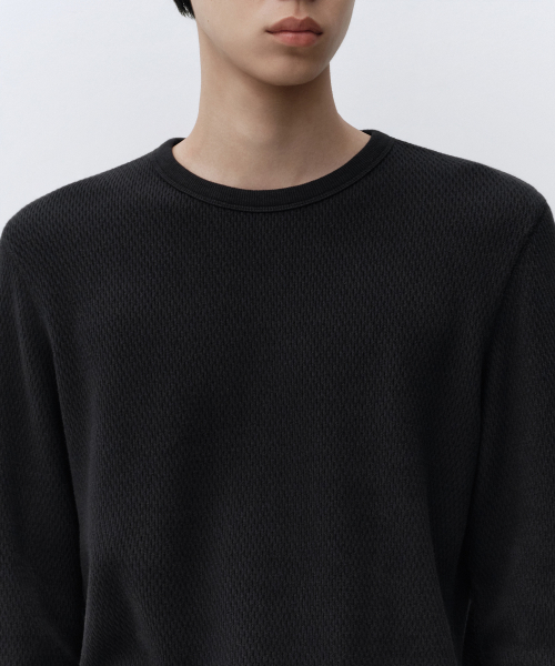 써멀 베이식 크루 넥 긴소매 티셔츠