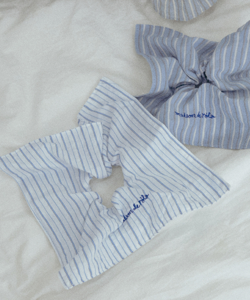 STRIPE SCRUNCHY LIGHT BLUE