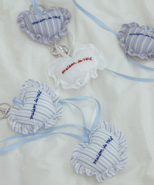 HEART KEYRING BLUE