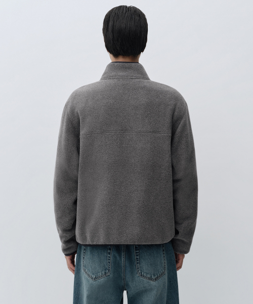 폴라 플리스 스냅 풀오버