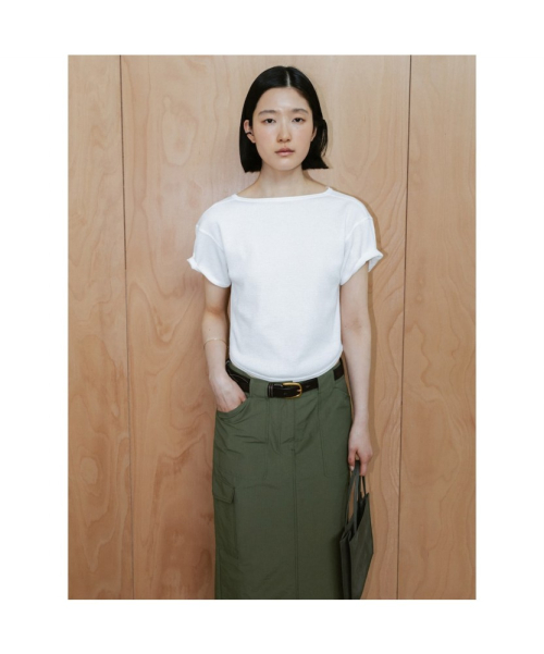 90s Waffle Half Sleeve Top White (TA6742A071)