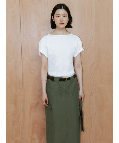 90s Waffle Half Sleeve Top White (TA6742A071)