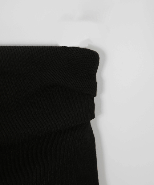 DEWY LONG SKIRT / BLACK
