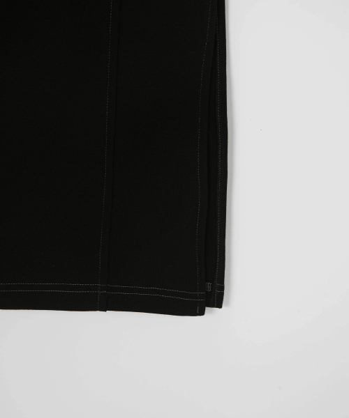 DEWY LONG SKIRT / BLACK