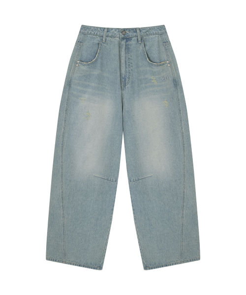 SUNFADE DENIM PANTS / LIGHT BLUE
