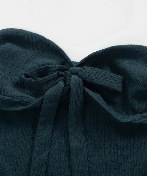 COVE RIBBON TOP / BLUE GREEN
