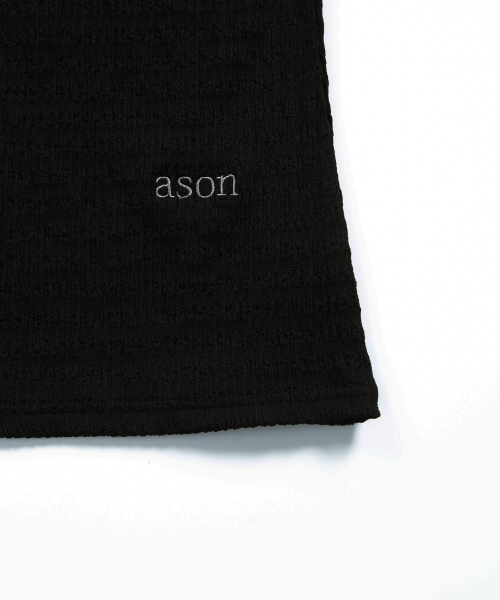 COVE RIBBON TOP / BLACK