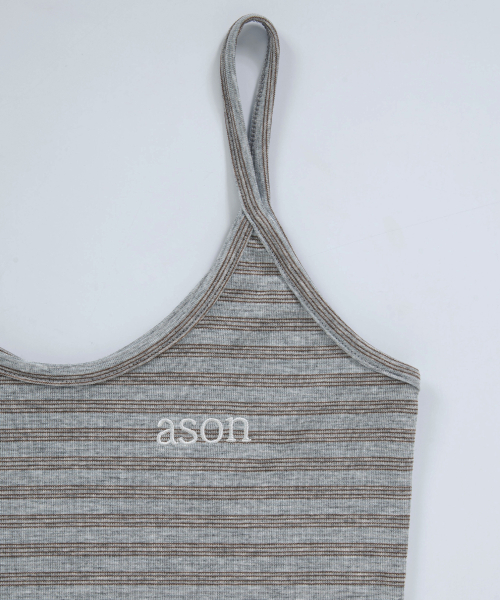 SHELL STRIPE SLEEVELESS / BLUE