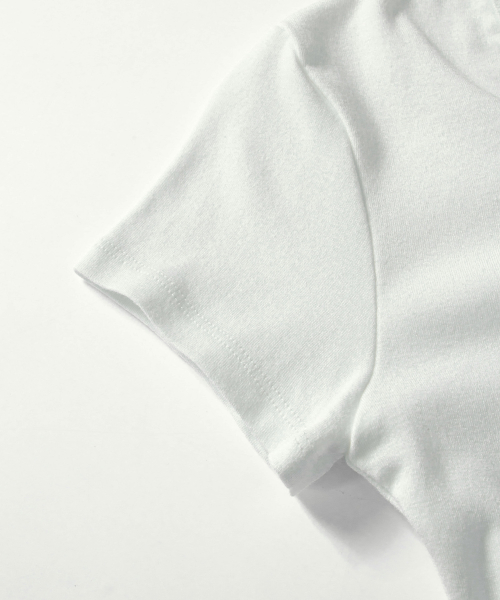 EVER BUTTON TEE / WHITE