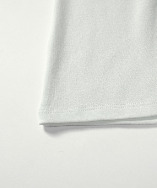 EVER BUTTON TEE / WHITE
