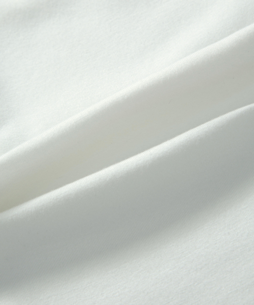 EVER BUTTON TEE / WHITE