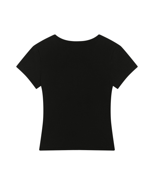 EVER BUTTON TEE / BLACK