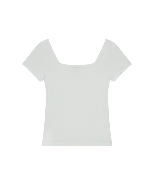 SQUARE LINE TEE / WHITE
