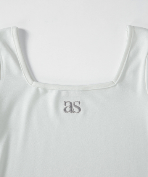 SQUARE LINE TEE / WHITE