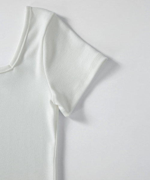 SQUARE LINE TEE / WHITE